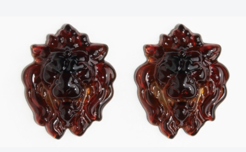 Lion earrings Lorena Saravia x H&M collab